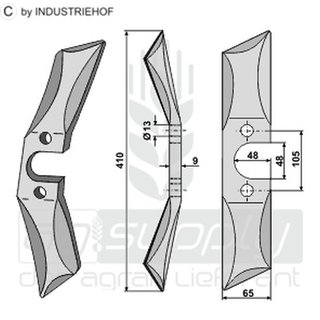 Rolleggen Messer - links