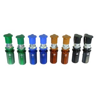 Kennfixx Griff 8er Set Plus und Minus, grün, blau, braun, schwarz