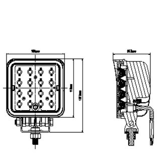 48W Arbeitsscheinwerfer | 4150 Lumen LED